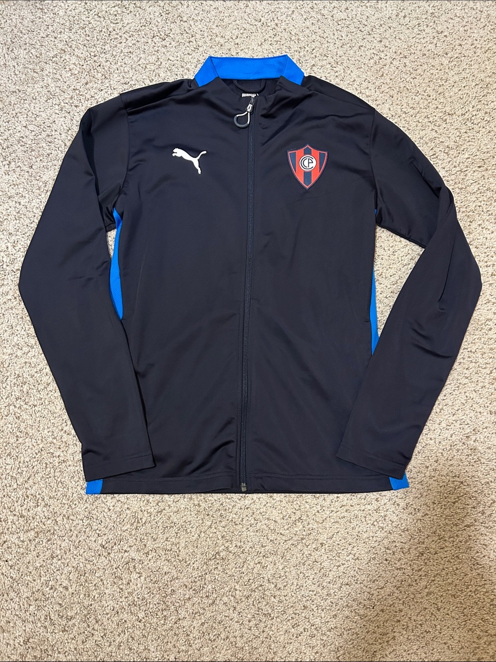 Club Cerro Porteño Puma Zip-Up in Navy Blue